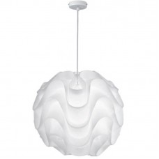 Φωτιστικό Κρεμαστό Μονόφωτο Φ30cm E27 230V Λευκό 955LUNA1